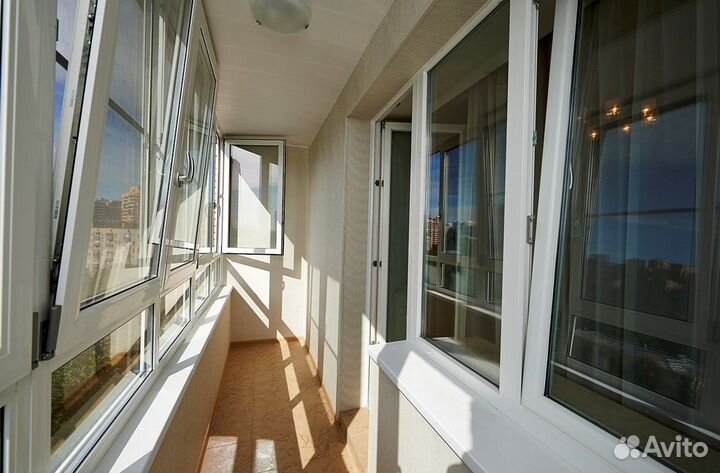 Остекление распашное с обшивкой