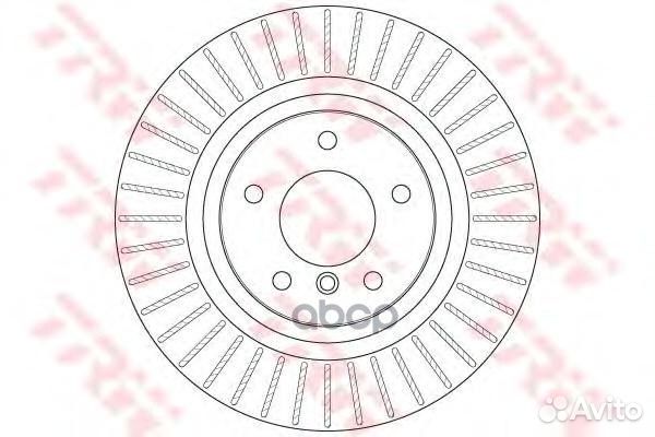 DF6352S Диск тормозной BMW X3 F25 10- задний ве
