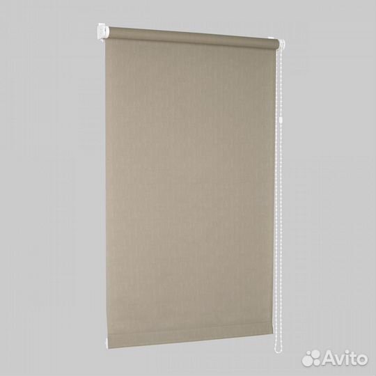 Штора рулонная Лён 150х160 см серый; срш-03-2404
