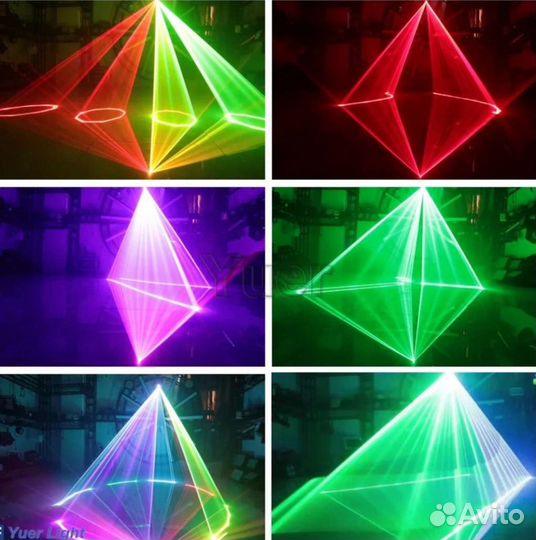 Лазер для дискотеки, клуба Laser Light 3000 мВт