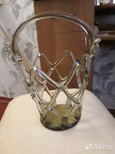 Ваза-конфетница из стекла СССР