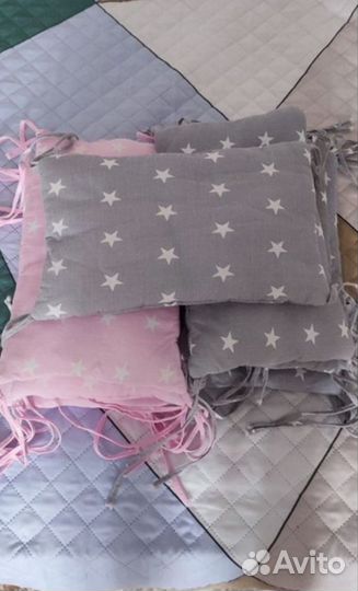 Бортики-подушечки в кроватку