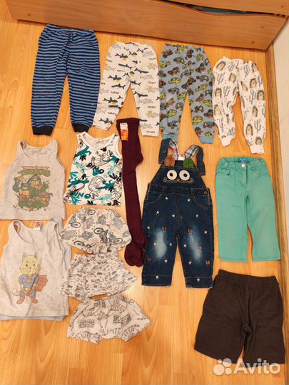 Вещи пакетом 104 110 116 + обувь 27