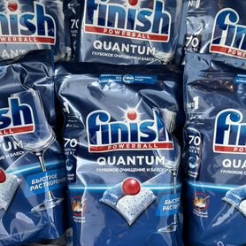 Таблетки для посудомойки finish quantum 70 шт