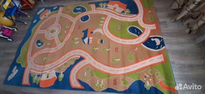 Ковер детский с дорогами