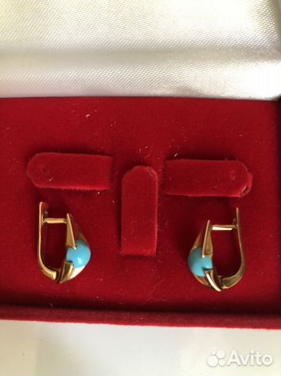 Серьги золотые проба 585