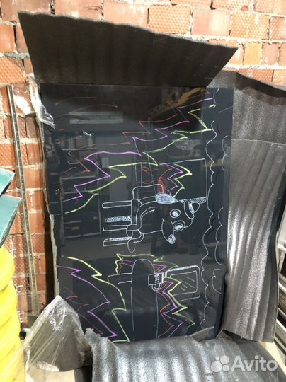 Доска офисная стеклянная магнитная