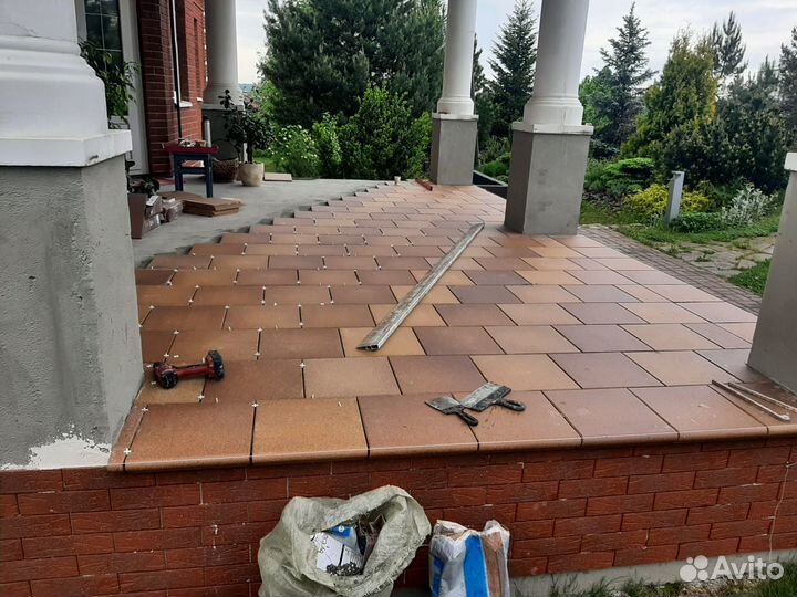 Укладка клинкерной плитки