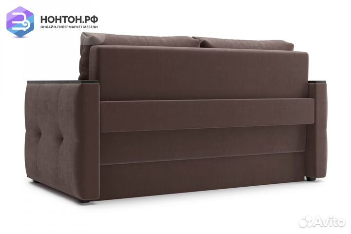 Диван еврокнижка Инсайд коричневый