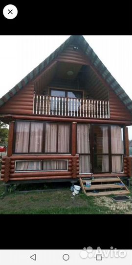 Шлифовка и покраска деревяного дома