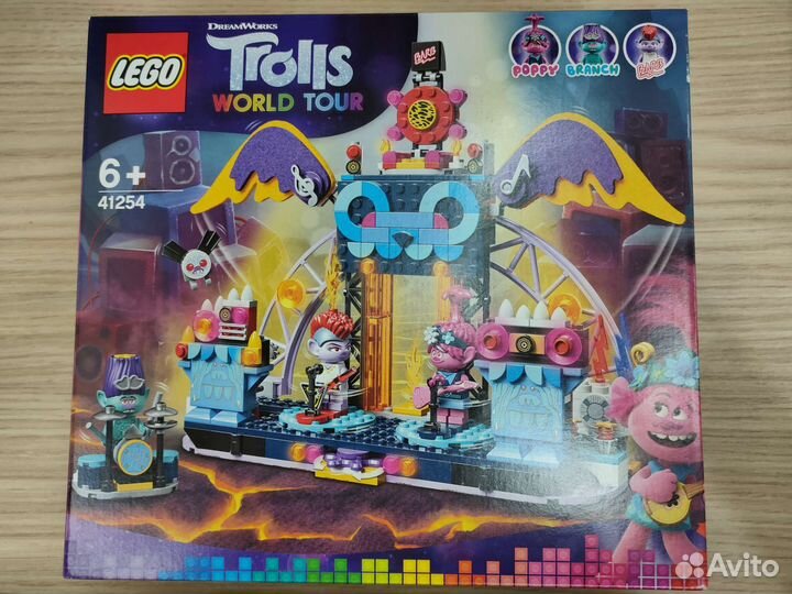 Lego 41254 Trolls Концерт в городе Рок-на-Вулкане