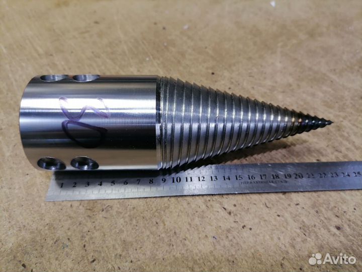 Винтовой дровокол с 2х заходной резьбой d- 72 мм