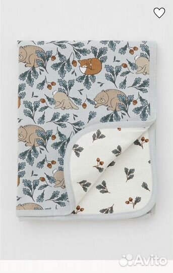 Новое детское двухстороннее одеяло H&M home