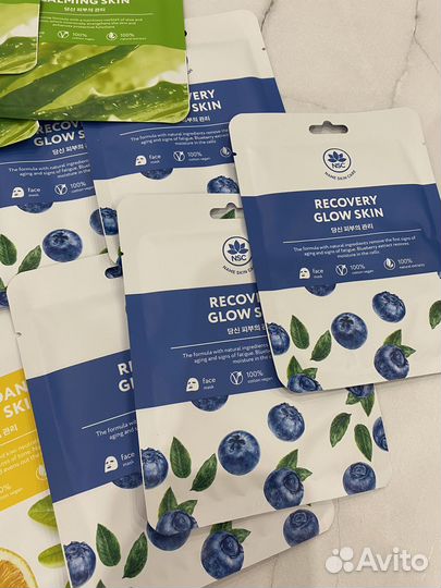 Набор тканевых масок для лица корейские