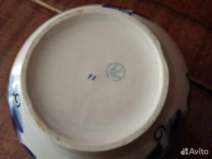 Салатник СССР (рисунок Гжель)