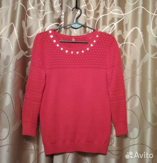Женский красный джемпер, Zolla,44размер