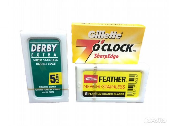 Лезвия для станка Feather Derby Personna Gilette