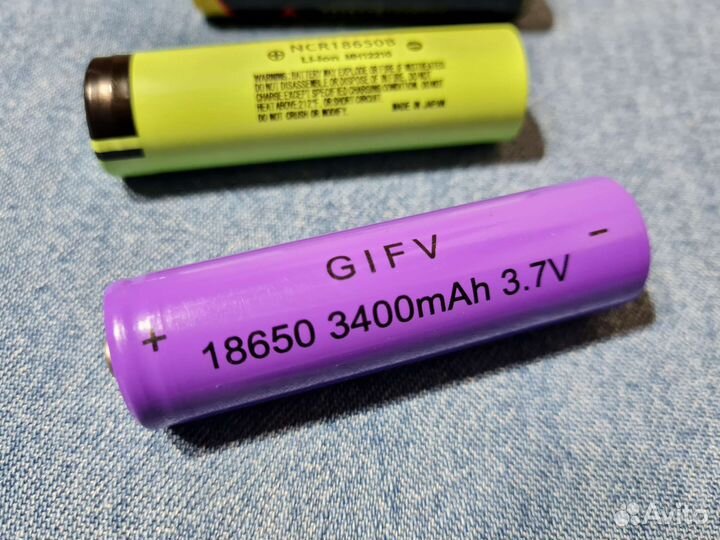Аккумуляторы 18650 литий Новые 3400мАч