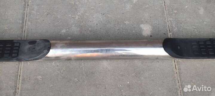 Пороги и защита переднего бампера mitsubishi