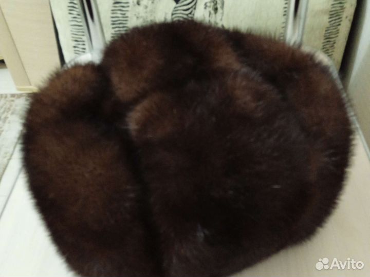 Норковая шапка мужская