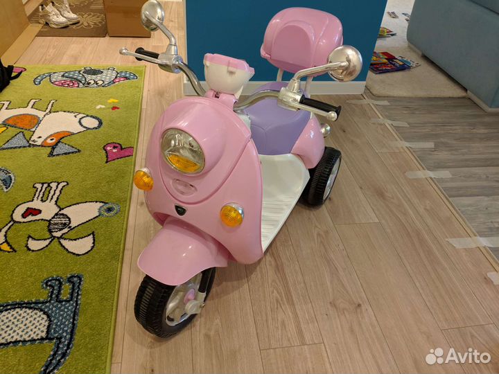 Детский мотоцикл электро скутер Kreiss