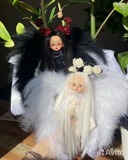 Куклы баболи ооак ангел и демон, baboliy ooak