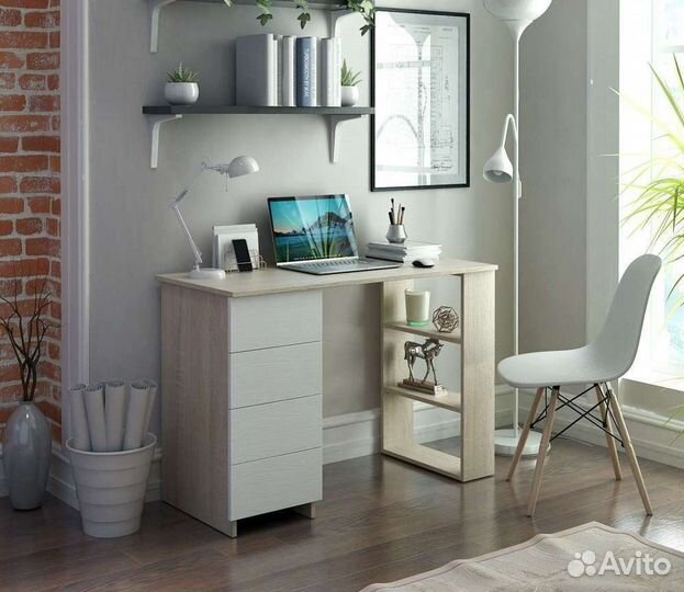 Светлый Стол компьютерный Успех 8