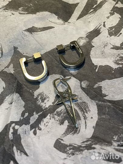 Серьги Rick Owens в наличии
