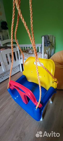 Качели детские подвесные со спинкой
