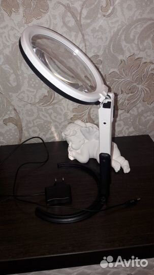 Лампа лупа складная.Новая