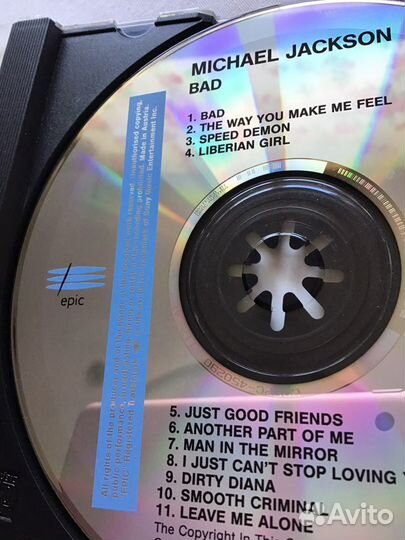 CD Michael Jackson BAD Майкл Джексон Буклет