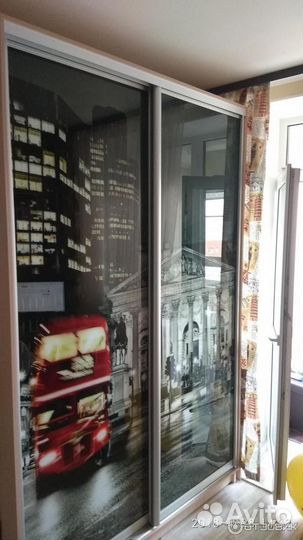 Шкаф купе с фотопечатью Англия