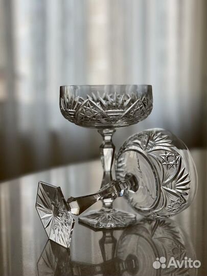 Креманки- шампанки Хрусталь