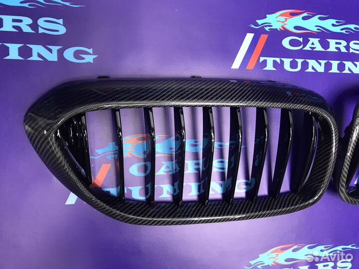 Решетки радиатора BMW G30 до рест карбон спорт