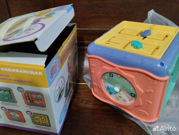 Бизиборд новый 17х17. Развивающие игрушки