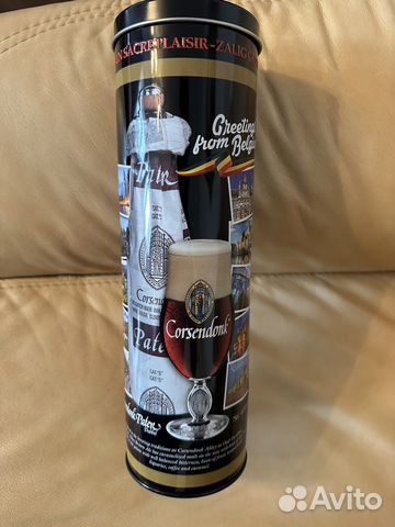 Банка жестяная подарочная под бутылку