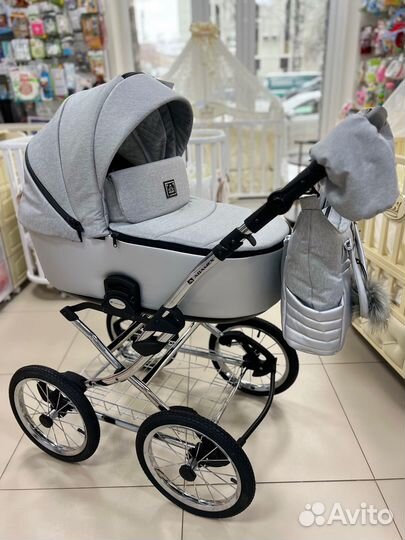 Коляска 2в1 porto retro 14 (бебибум)