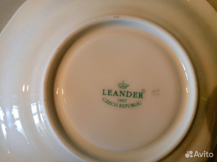 Чайные пары Leador 3 шт плюс 3 блюдца