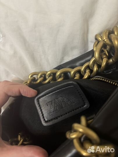 Сумка Zara натуральная кожа