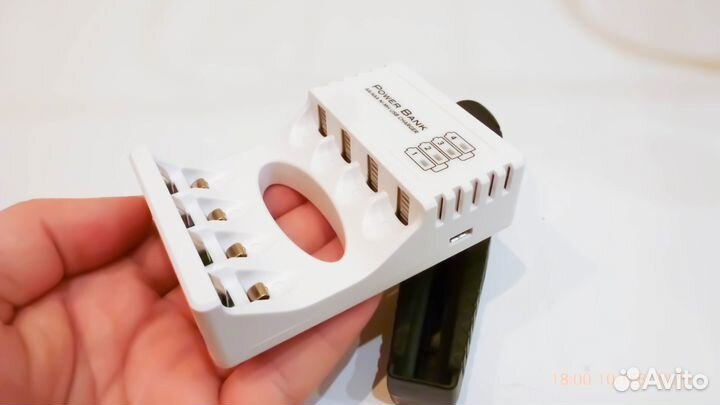 Power Bank AA/AAA Ni-Mh Зарядка на 4 аккумулятора