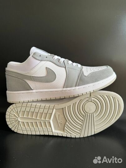 Кроссовки nike air jordan 1 low wolf gray