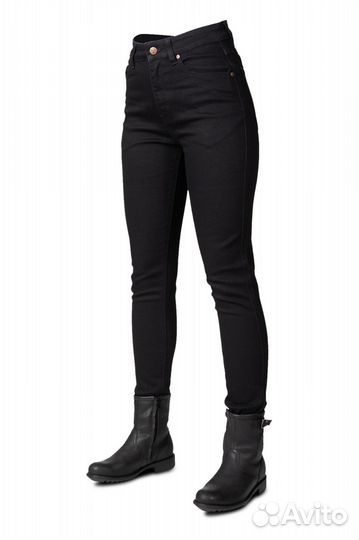 Motorradjeans Bull-it Tactical Eclipse Slim Schwarz Damen Черный