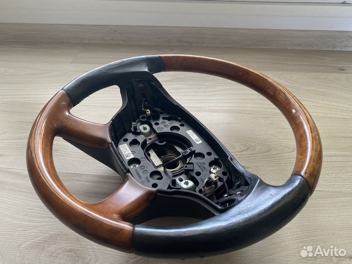 Руль mecedes w221 с подогревом дерево