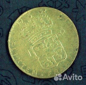 1 крона 1962 г. Швеция