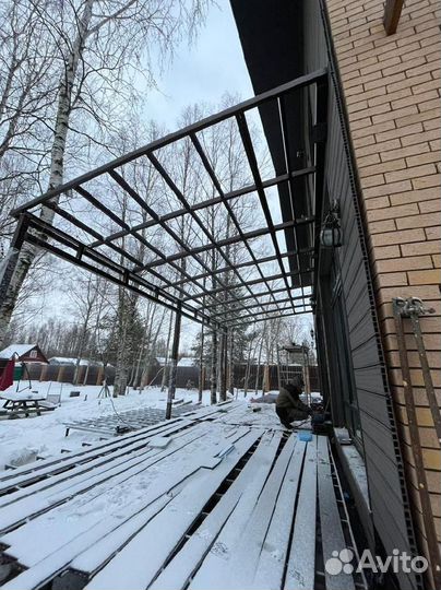 Односкатный навес