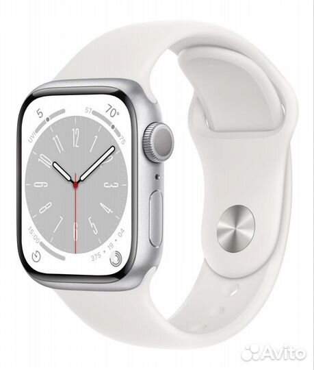 Apple Watch Series 8 GPS 45mm Silver/White