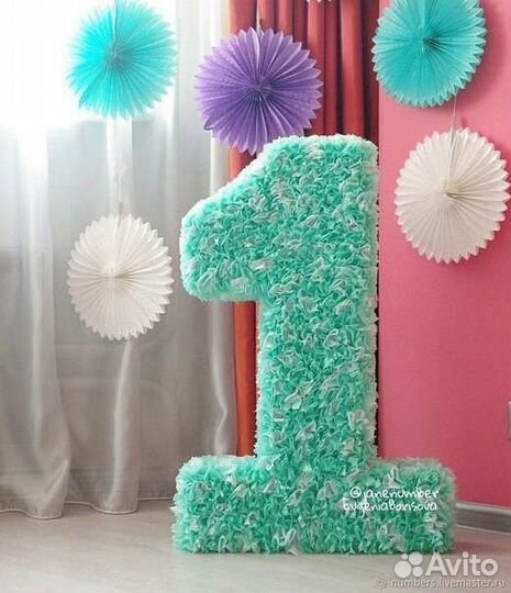 Объемная цифра на день рождения