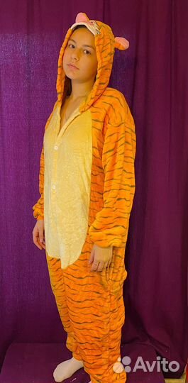 Кигуруми Тигруля для взрослых (размер 44-46)