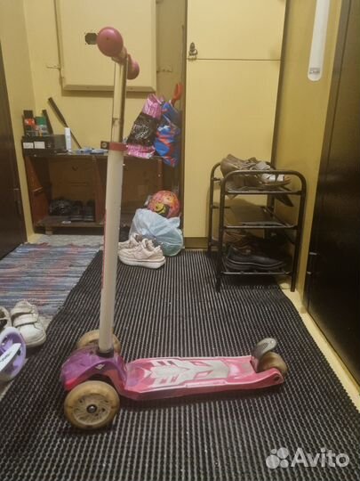 Самокат детский трехколесный бу