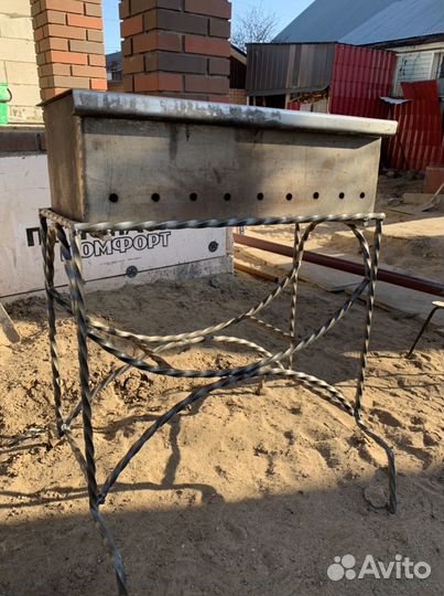 Мангал нержавейка 6мм